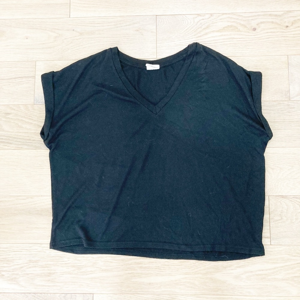 Mod Ref Black V-Neck Muscle Tee